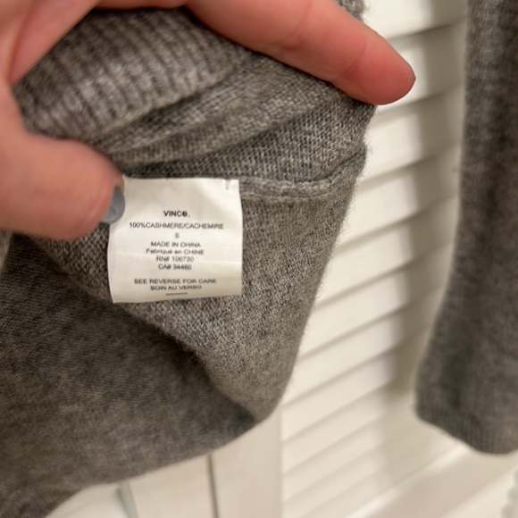 Vince Sweater Shirt, Size Small, Gray - Picture 3 of 3